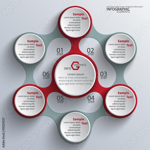 Abstract 3D Paper Infographics