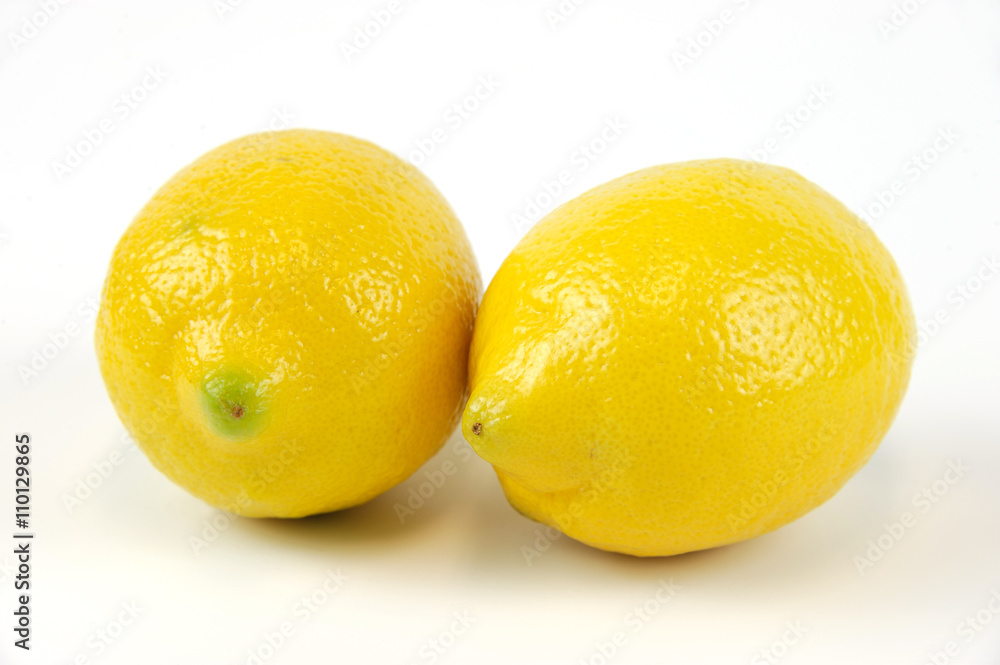 fresh lemons isolated on white background fresh lemons isolated on white background