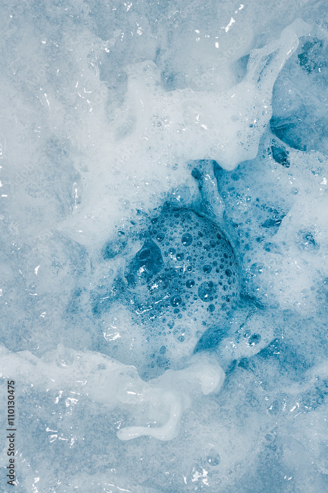 Bubble caused by washing as background Bubble caused by washing as background