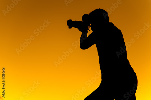 silhouette photographer