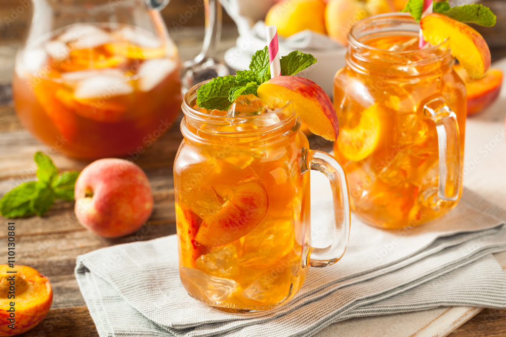 Fresh Homemade Peach Sweet Tea Fresh Homemade Peach Sweet Tea