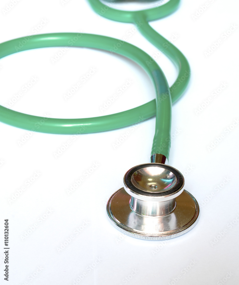 Photo of stethoscope on white background Photo of stethoscope on white background