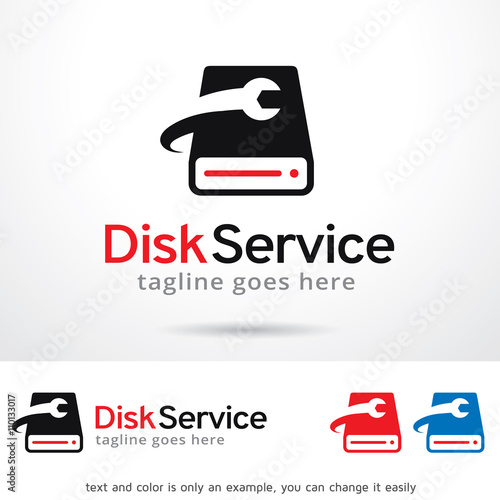 Disk Service Logo Template Design Vector