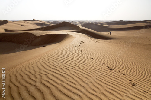 Foot Print on Desert
