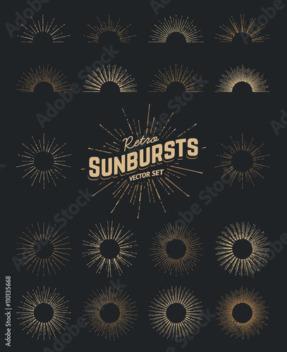 Sunburst Vector Set
