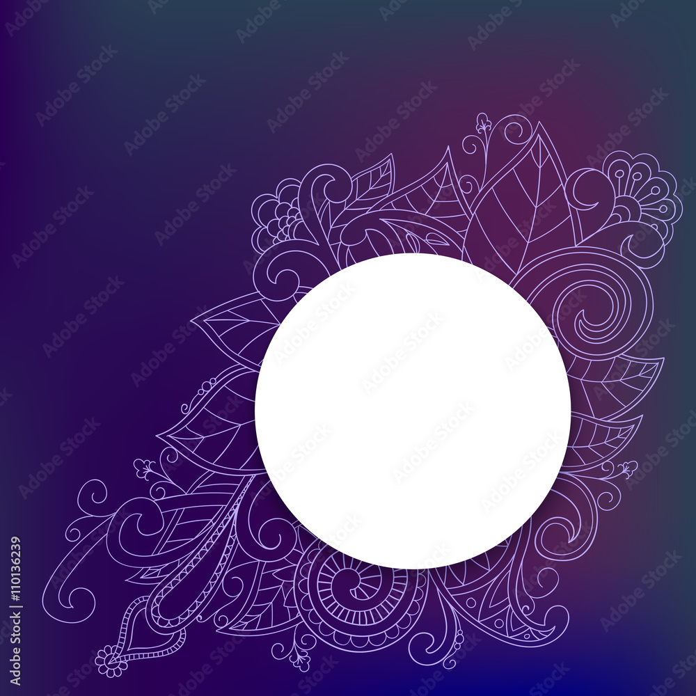 Banner with doddle pattern Banner with doddle pattern