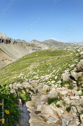 Circuit of the lakes of the estrop, the park of Mercantour, department of the Alpes-Maritimes, France photo