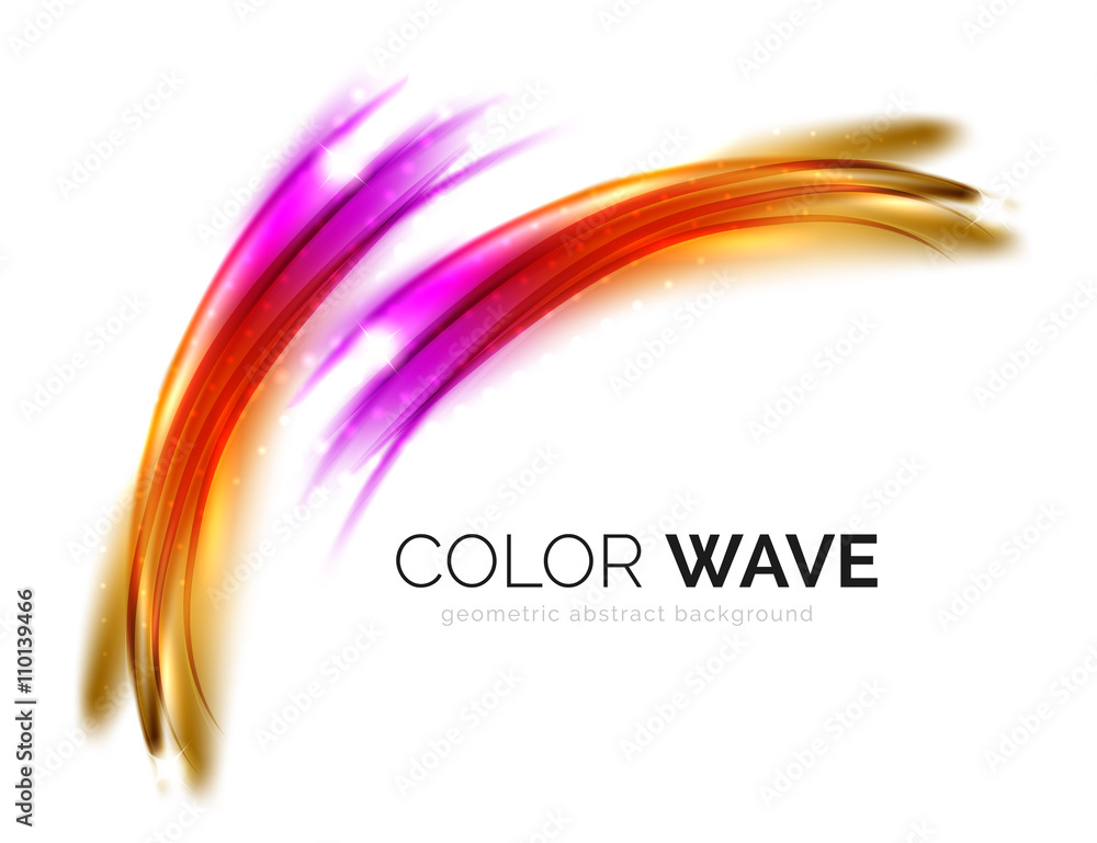 Blurred vector wave design elements Blurred vector wave design elements