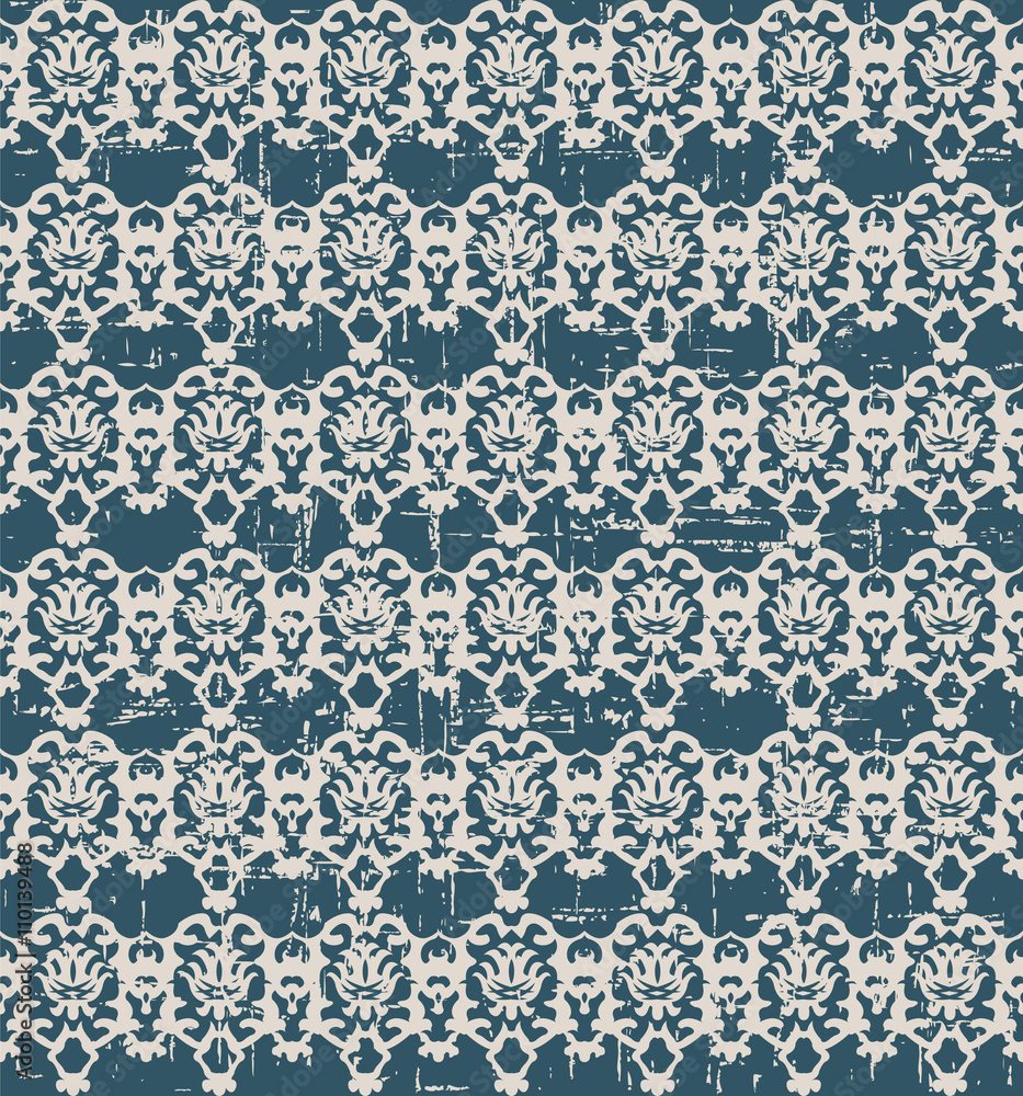 Seamless worn out vintage background 330_vintage kaleidoscope pattern
