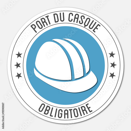 Logo port du casque obligatoire.