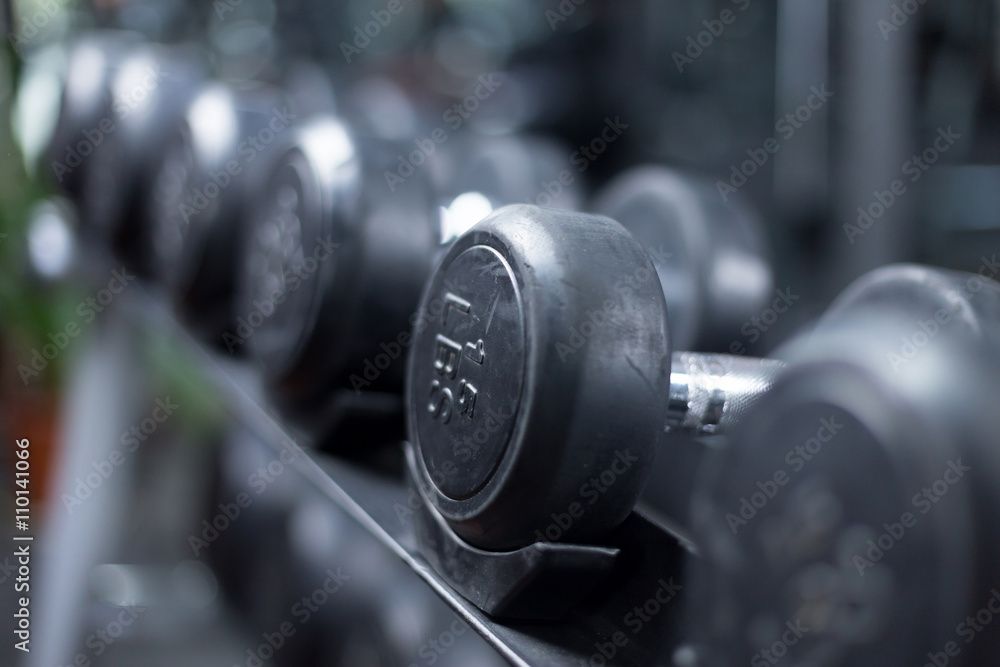 dumbbells in modern gym dumbbells in modern gym