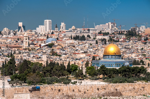 Scenic view of Jerusalem cityscape. Israel.
