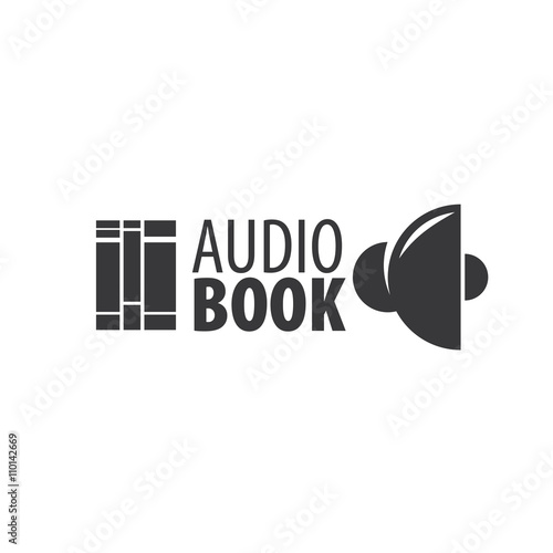 Audiobook. Vector logo template