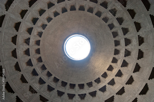 Inside of Pantheon, Rome, Italy.