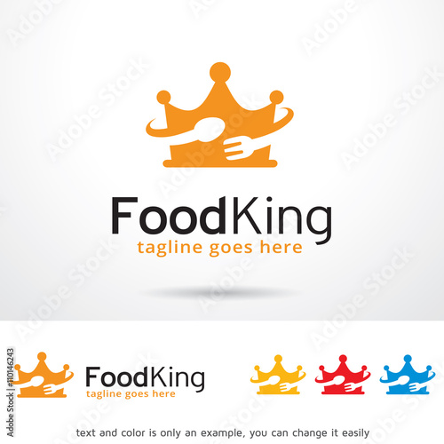 Food King Logo Template Design Vector