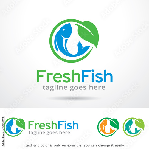 Fresh Fish Logo Template Design Vector