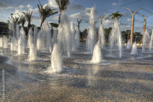 fountain at the playground  