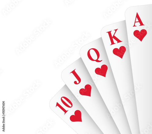 Royal Flush Hearts
