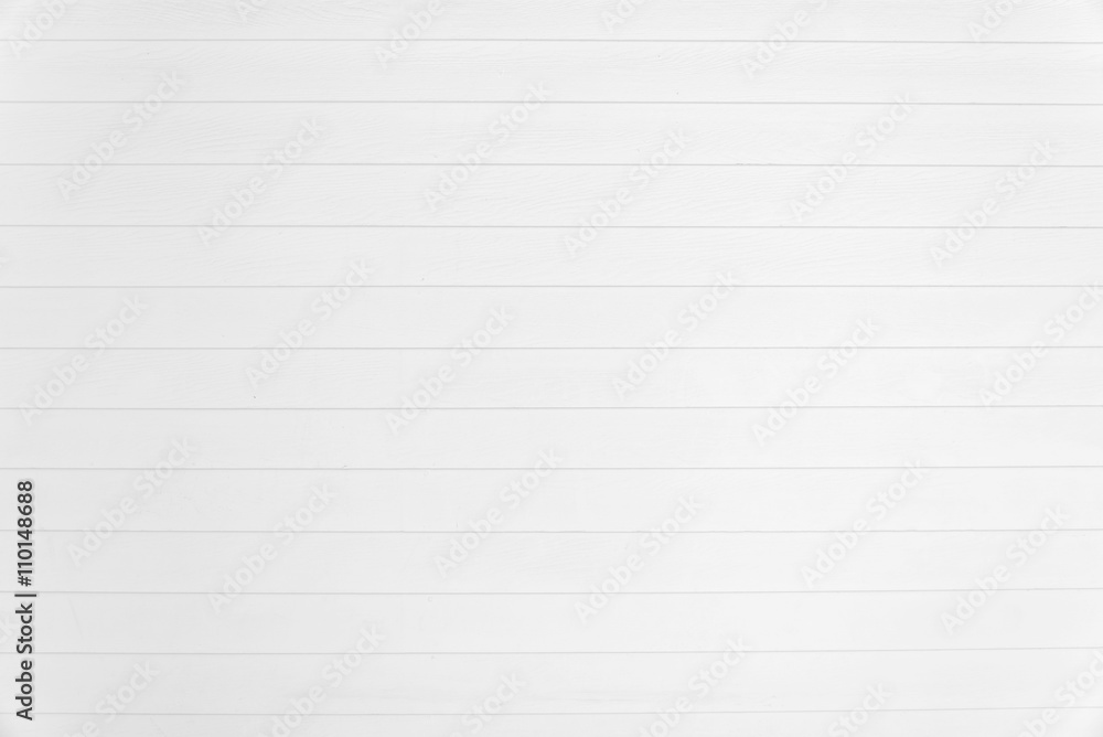 White wooden plank wall for decoration and background White wooden plank wall for decoration and background