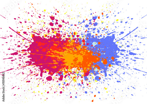Abstract splatter color background. illustration vector design