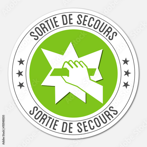 Logo sortie de secours.