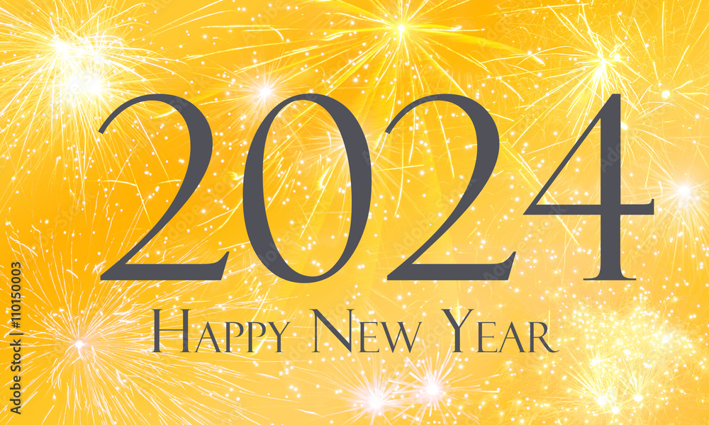 Silvester 2024 - Happy New Year ilustração do Stock | Adobe Stock
