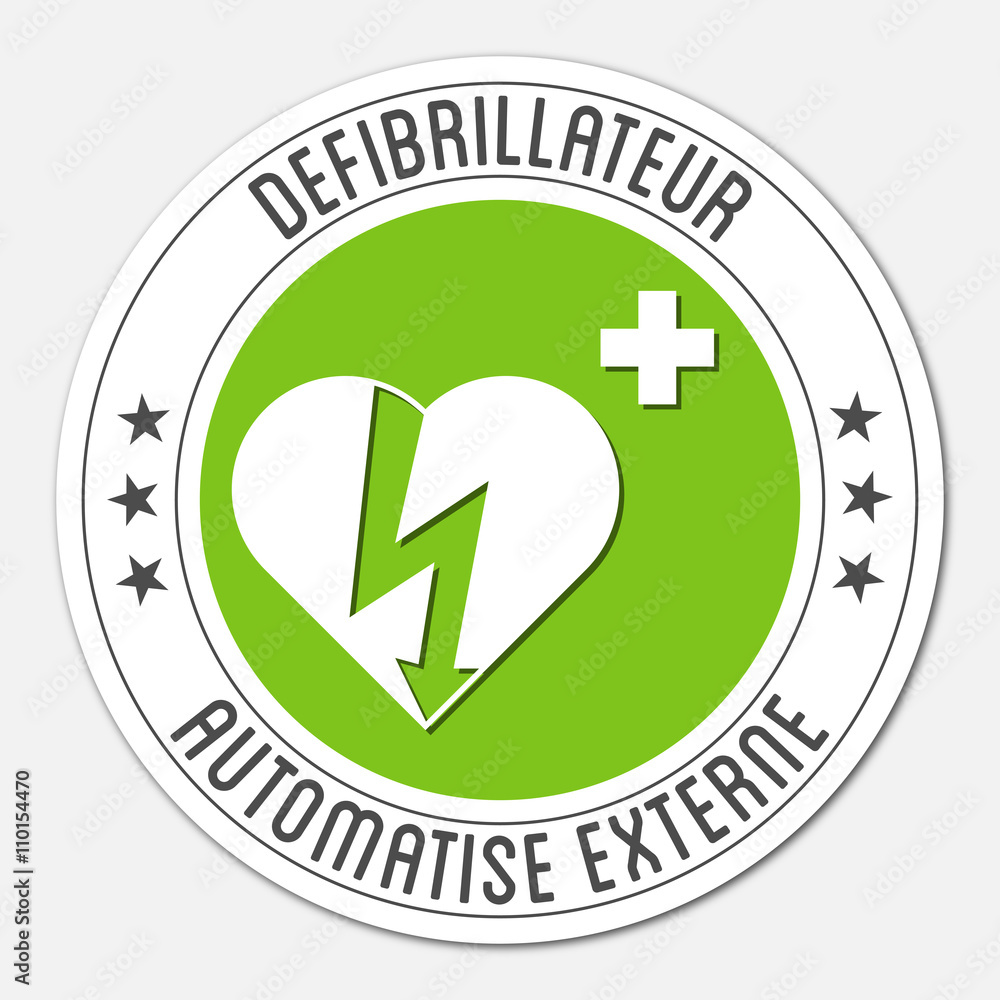Logo Defibrillateur Dae Stock Vector Adobe Stock