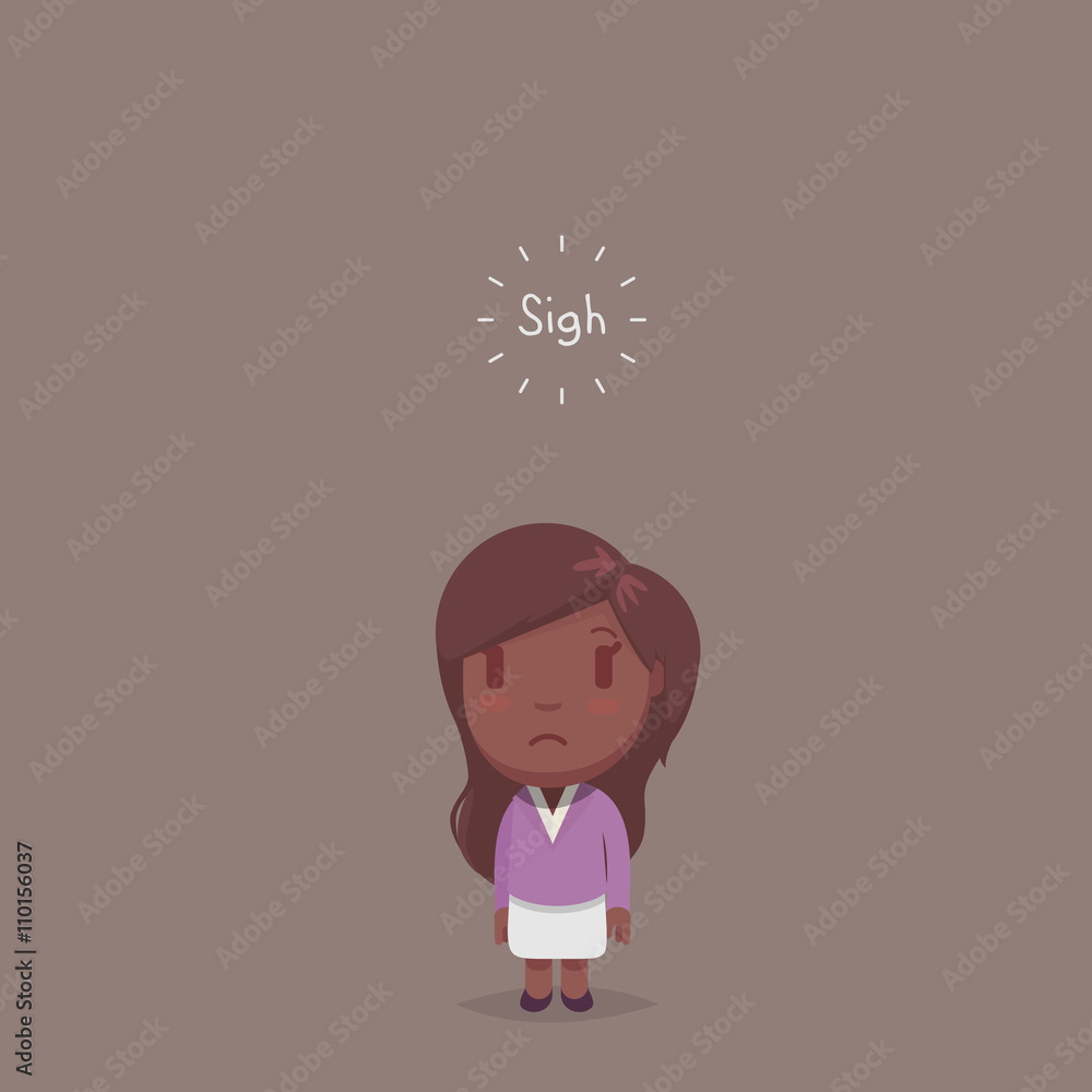 Cute afro american woman