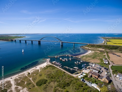 Fehmarnsundbrücke Luftaufnahme