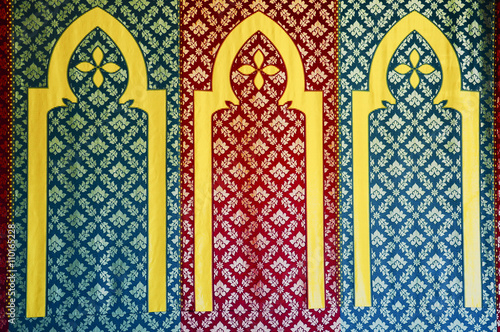 Vintage decorative elements. Islamic pattern design motif, based on Ottoman ornament.