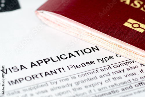 europe union visa application form with passport photo