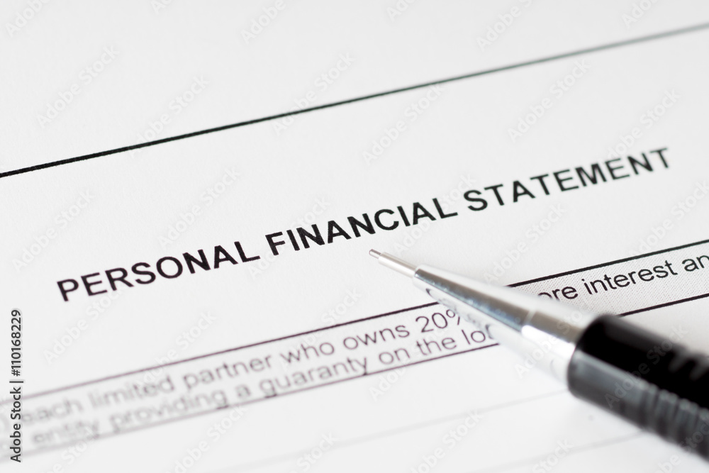 personal financial statement form