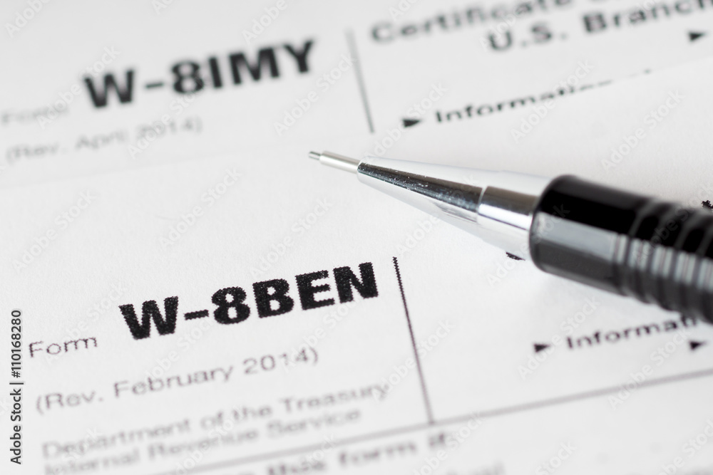 tax forms with black pencil tax forms with black pencil