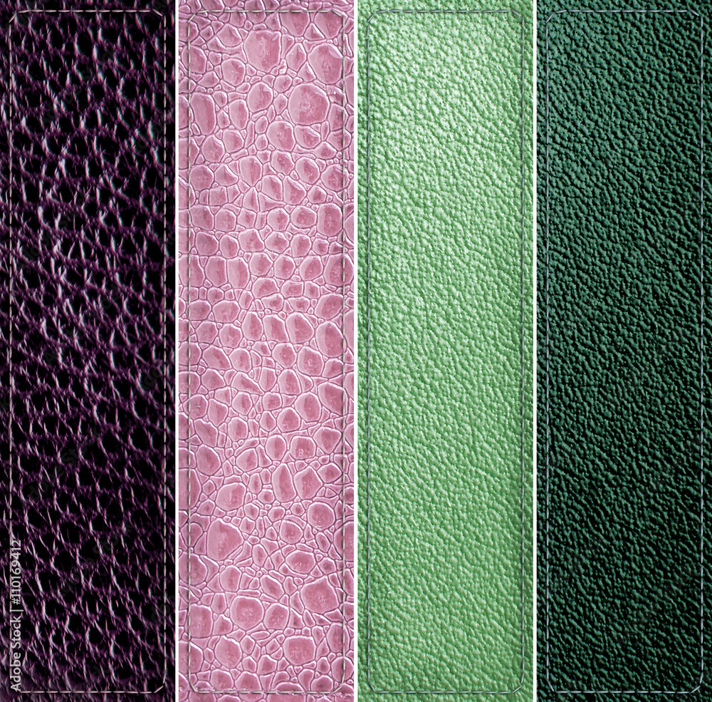 Fototapeta premium leather banner set