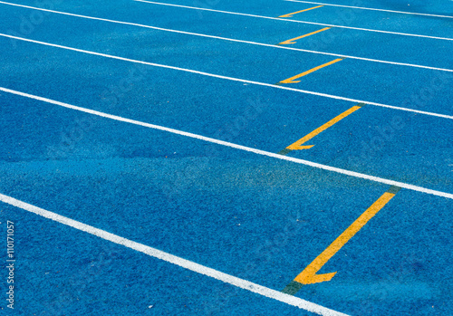 Numbers on running track