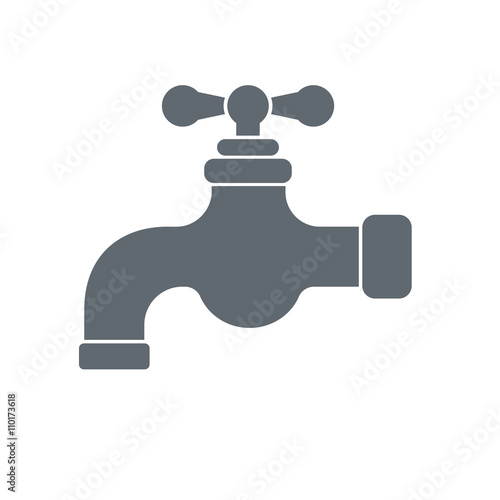 Water tap vector icon