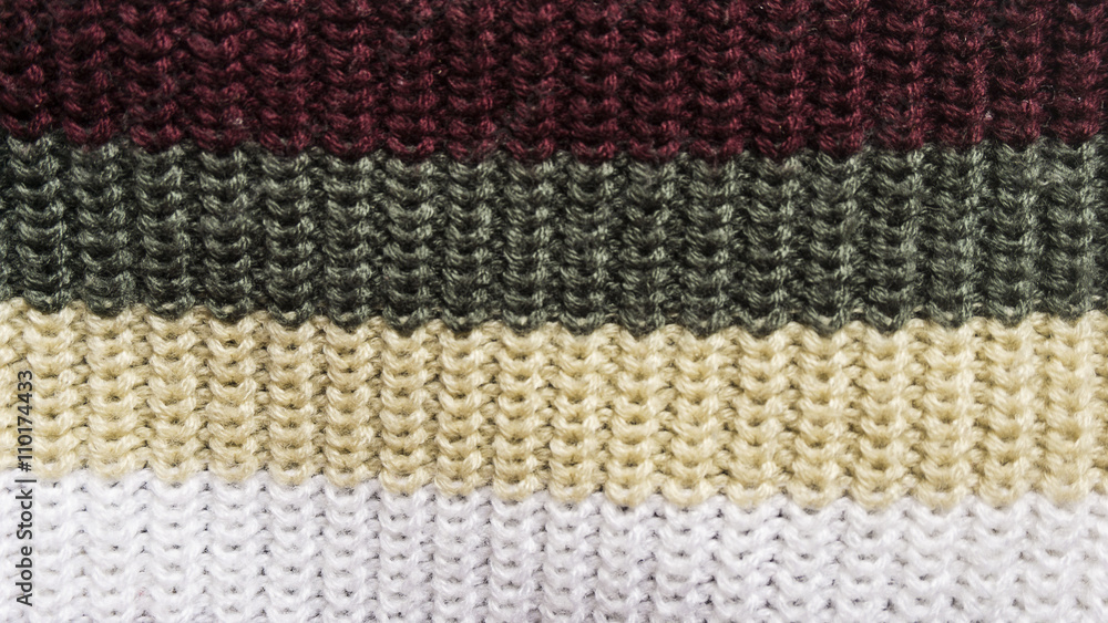 Colorful knitting fabric background close-up Colorful knitting fabric background close-up