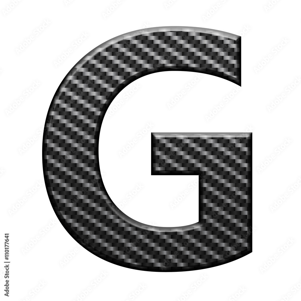 Carbon fiber english alphabet letter, isolated on white background Carbon fiber english alphabet letter, isolated on white background