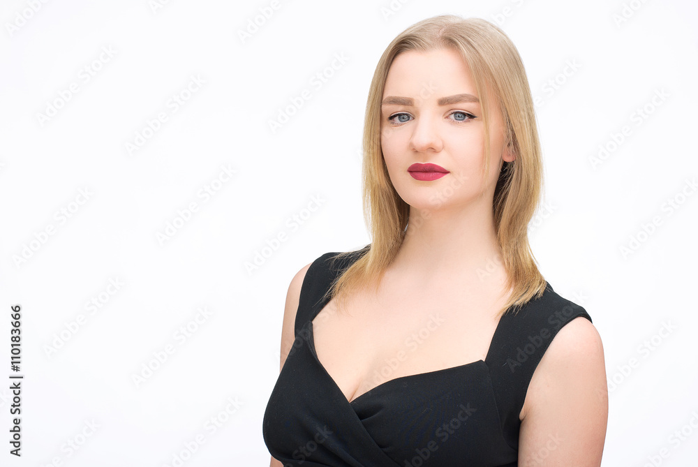 Woman in black dress Woman in black dress