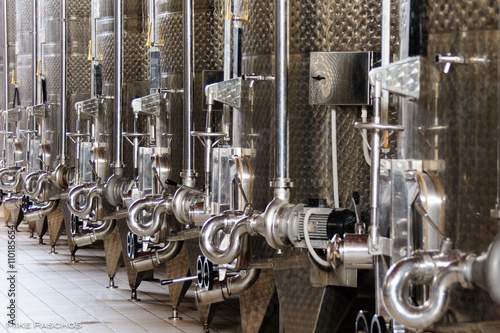 Photography Wine fermentation vinification tanks