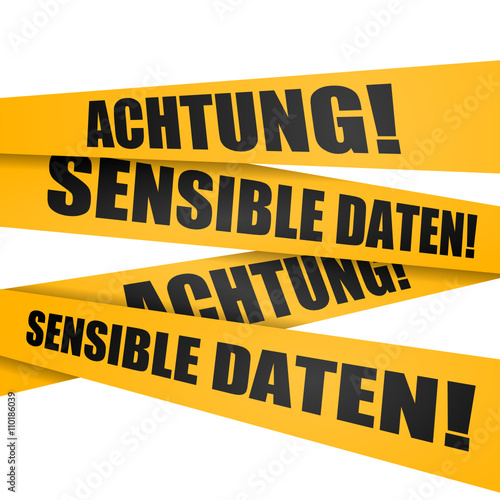 absperrband achtung sensible daten I