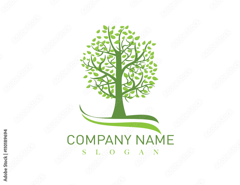 Obraz premium Oak tree logo