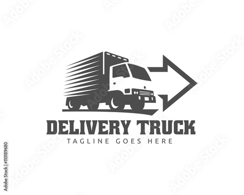 Truck Logo, cargo logo, delivery cargo trucks, Logistic logo