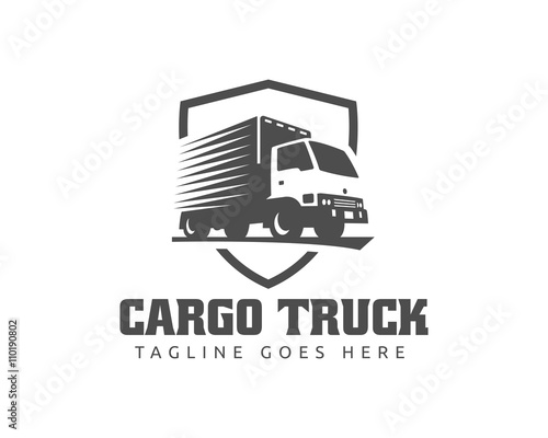 Truck Logo, cargo logo, delivery cargo trucks, Logistic logo