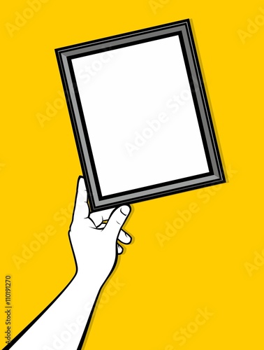 Hand adjust skewed picture frame