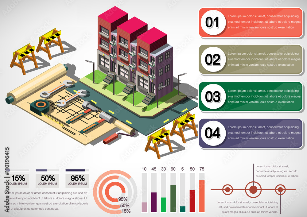 illustration of info graphic house structure concept in isometric graphic illustration of info graphic house structure concept in isometric graphic
