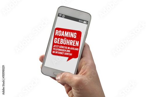 Smartphone mit Roaming-Gebühren