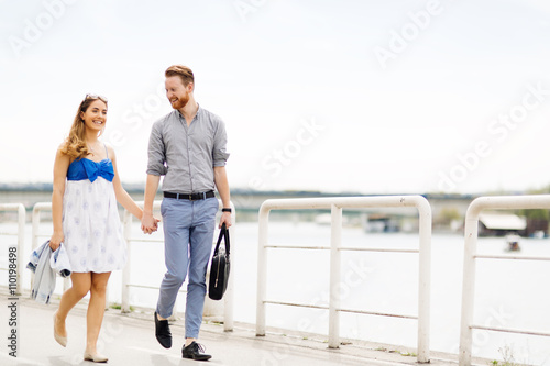 Couple enjoy walking © NDABCREATIVITY