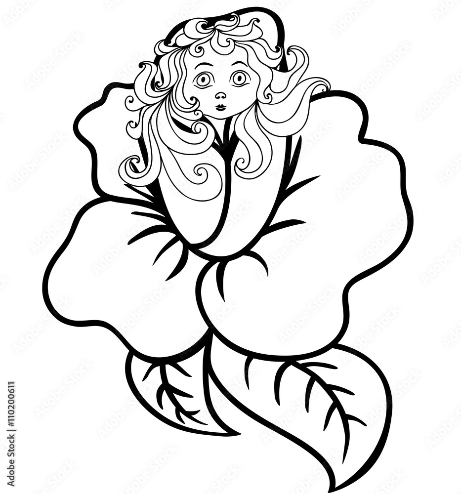 with the birth of daughter little princess came out of the flower with the birth of daughter little princess came out of the flower