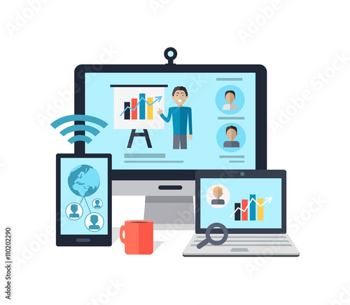 Business Online Seminar Concept
